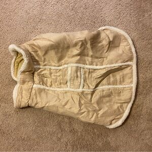 Top Paw, light tan sherpa coat, XL